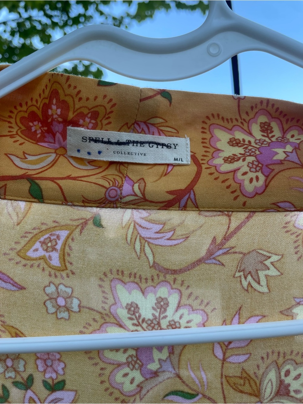Spell Floral Kimono in Yellow and Pink - Picture 10 of 11